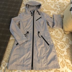 T Tahari Waisted Lined Raincoat
